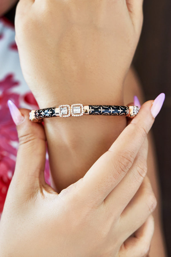 Black Meena Bangle