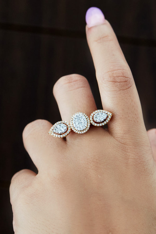 The Trio Halo Ring