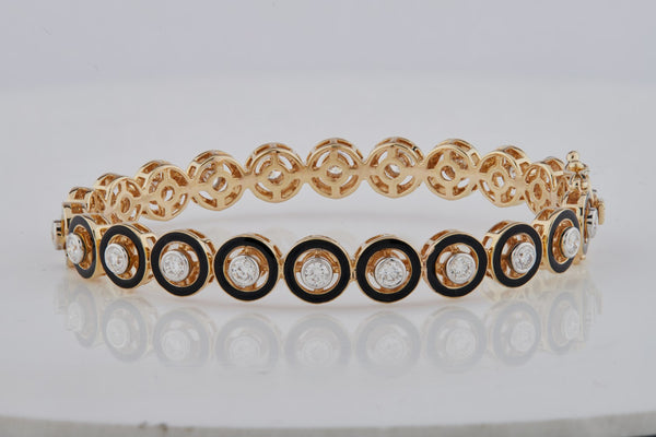 Black Oval Bangle