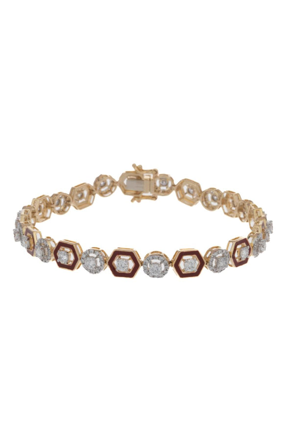 Scarlet Tennis Bracelet