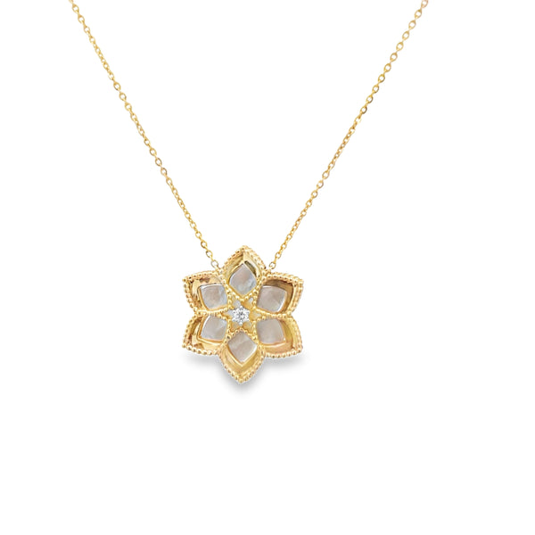 Mother of Pearl Flower Chain