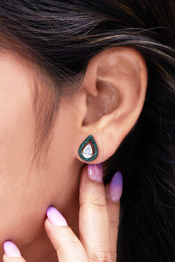 Angelic Stud Earring - Green