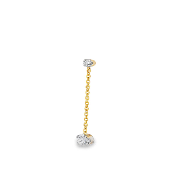 Solitaire Hanging Earring